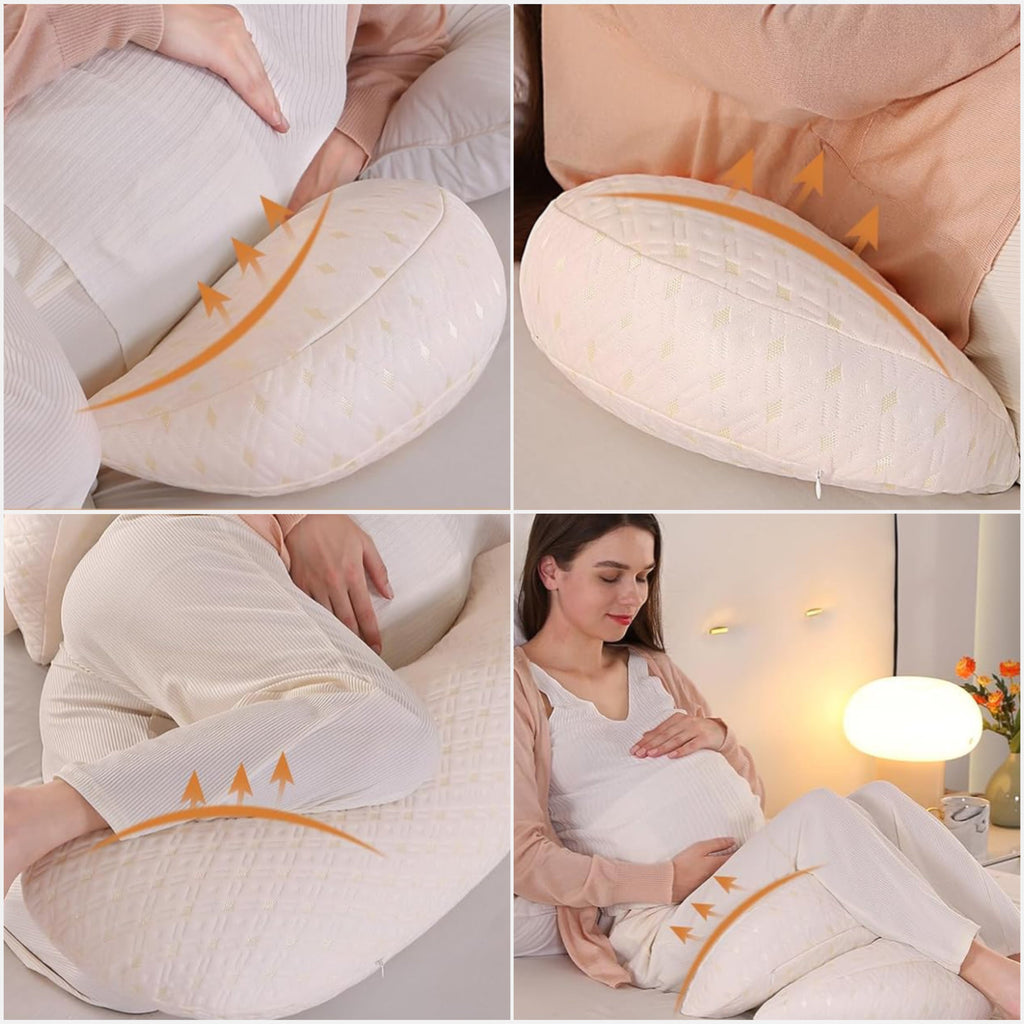 Nessa Pregnancy Pillow | Full Support For Side-Sleepers