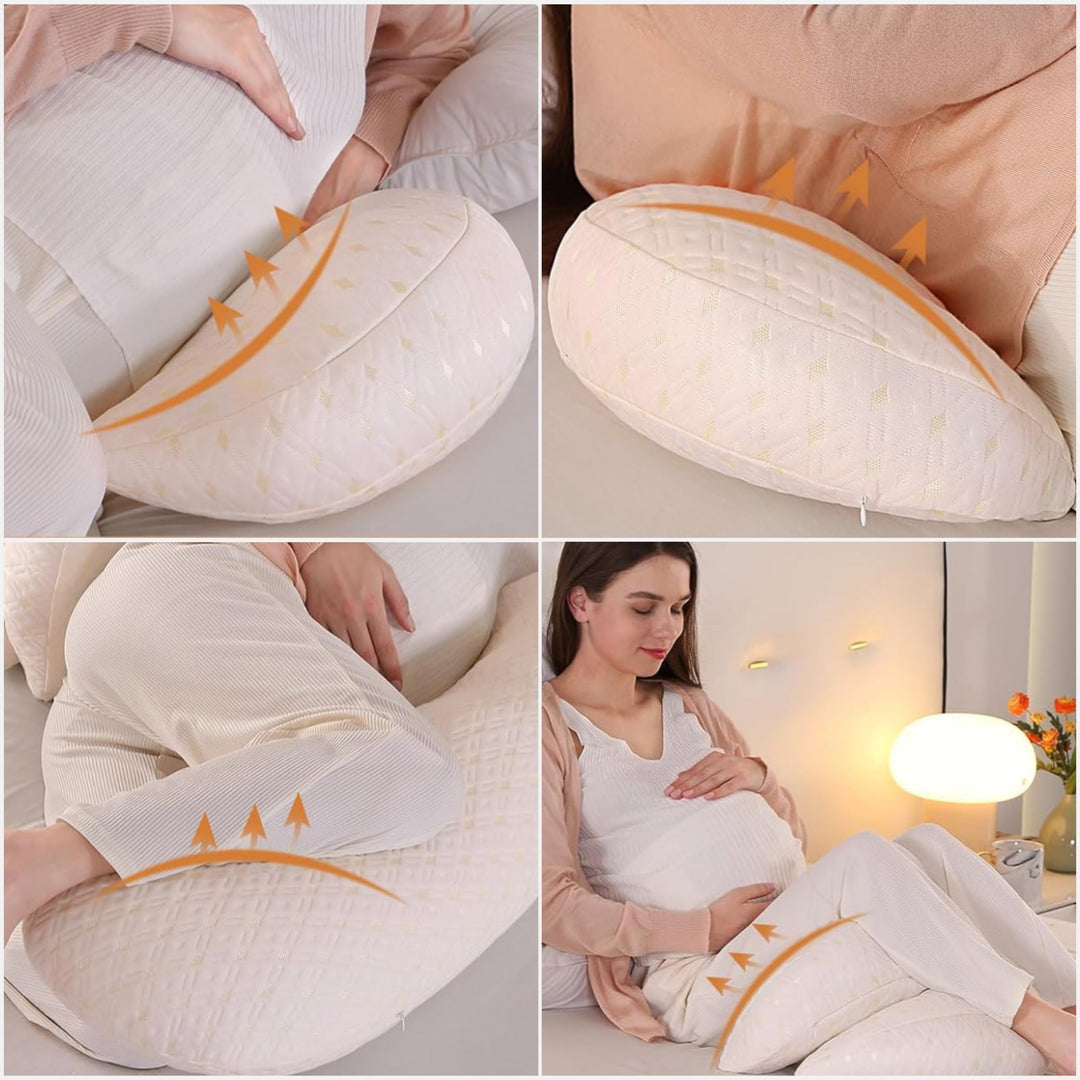Nessa Pregnancy Pillow | Full Support For Side-Sleepers